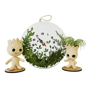 [문구티쳐] 압화 보타닉 시계 만들기 1인세트 DIY 시계 압화소품