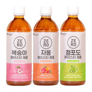 제로칼로리 복숭아/자몽/청포도 아이스티 500ml 12입