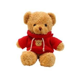 네이처타임즈 곰돌이 테디 봉제인형 맨투맨 레드 50cm