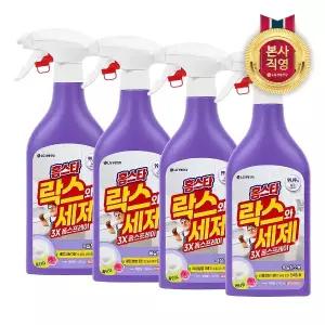 홈스타 락스와세제 3X 폼 스프레이 후로랄향 500ML x 4개
