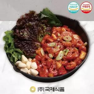 [국제식품] 꾸브라 태양초 참나무 훈제 매콤 양념막창 300g(2팩)