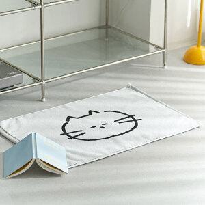 데코뷰 스윗키티 선염 타월 발매트, 1개