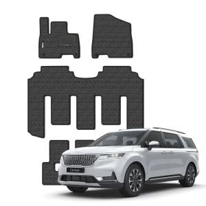 카니발 4세대/KA4 본투로드 매쉬 코일매트 확장형 1+2열 차량용 카매트