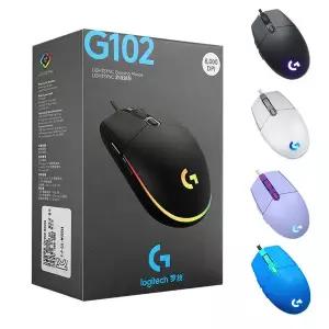 로지텍 G102 2세대 게이밍마우스 저소음 게임용 게임 컴퓨터 사무용 병행 정품