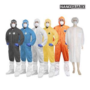 나노가드 부직포 방진복 일회용 작업복 원피스 24벌 1박스