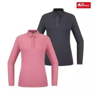 [레드페이스 본사] 여성 뉴멜란셔츠칼라우먼티셔츠 REWFTSF23350