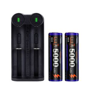 21700 배터리 2개 2구 충전기 세트 C타입 5000mAh 몬스터파워