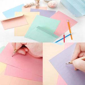 파스텔 8종세트 색상 편지지 심플 칼라 이쁜 단체주문 대량구매 편선지