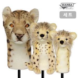 골프 드라이버 우드 유틸리티 유틸 클럽 덮개 커버 세트 골프채 헤드커버 실사 인형 치타 핸드메이드 극강 퀄리티