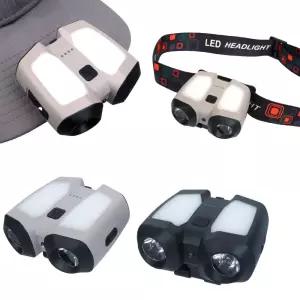 레이맨 GJ005 충전식 캡라이트 헤드랜턴 모션센서 UV LED 낚시 캠핑 작업등