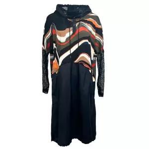 [데시데](의정부점)드로우 스트링 후드 롱원피스 DOM471