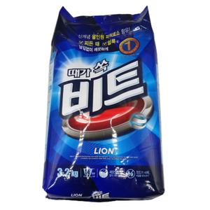 비트빨래세제 리필용 가루세탁세제 찌든때 얼룩제거 3.2Kg