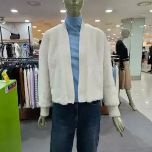 시슬리/애플아울렛/가디건형 페이크 무스탕 자켓 SA LEC3461