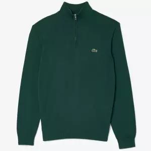LACOSTE 라코스테 Classic Fit Zip Sweater (AH1980-YZP) (하프 집업 니트)
