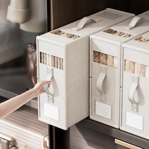 코튼 린넨 리빙 박스 옷 이불 수납 정리함 보관함