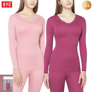 BYC60수양면레이스반영내복여상하1세트 DCS5067
