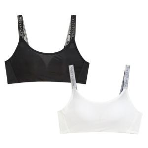 [Wonderbra] 스포츠 메쉬 노와이어 브라 아이보리+블랙 브라 2종 WBWBR4N2728