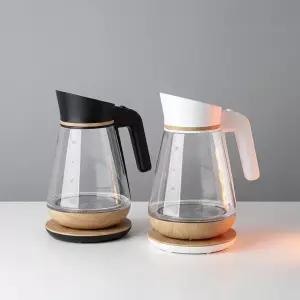 컴팩트홈 내열유리 인테리어 우드 전기포트 1.5L