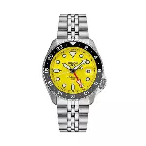 5 스포츠 GMT 바이브런트 옐로우 다이얼 메탈 남성시계 SSK017 ( SSK017J1 )