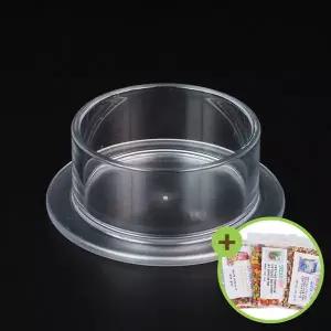 [하프클럽/올펫몰]2GR 아크릴 원형 급식기 앵무새 햄스터 소동물 모이통