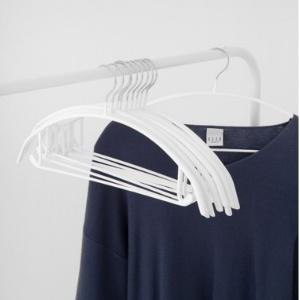 코멧 홈 어깨 뿔 방지 논슬립 옷걸이 화이트 10개