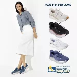 스케쳐스 여성용 니트 디럭스 베이퍼 슬립인스