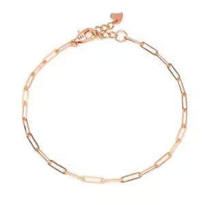 [신세계라이브쇼핑][비앤비골드] 18K 심플 레이어드 0.7mm 클립체인 팔찌 IRB29491