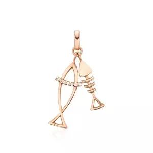 [신세계라이브쇼핑][비앤비골드] 18K 와이어 라인 큐빅 물고기 펜던트 NPP22879