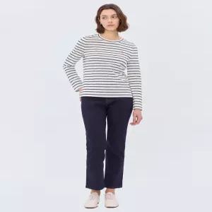 헤지스 여성 25SS [데님][슬림핏]다크네이비 생지 데님 팬츠 HSPA5BC86N3