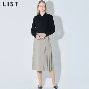 [리스트] 사이드 플리츠 랩 스커트