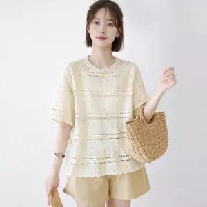 [S.페이지플린] 백버튼레이스블라우스_S5BBL013C