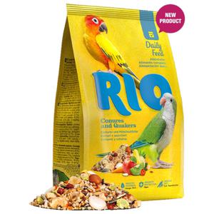 리오 데일리 중소형 코뉴어 퀘이커 1kg 앵무새 사료 먹이 간식 