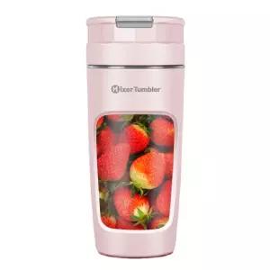 믹서 텀블러 휴대용 믹서기 블렌더 미니 믹서기 대용량 600ml 베이비핑크