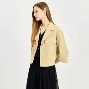 [하프클럽/S쏠레지아]에스쏠레지아 테일러드 크롭 자켓 SOO4ZJK100