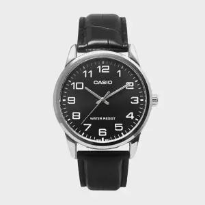 CASIO 카시오 MTP-V001L-1B 남성시계 심플 가죽 손목시계