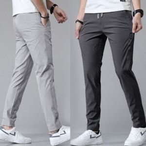 스판트레이닝 허리밴딩 등산바지 사방스판 남성용 여름 아웃도어 작업바지 쿨링 운동복