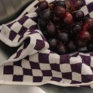 [무케] _그레이프 수건 10P 벌크포장) 첨단향균기능원사 집들이선물 호텔수건