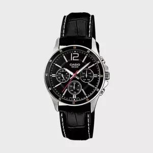 CASIO 카시오 MTP-1374L-1A 남성시계 심플 가죽 손목시계