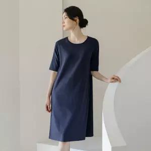 [컴포트랩] 뉴 면모달 스판 5부 원피스