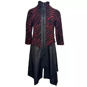 [데시데](의정부점)지브라콤비 꽈배기자수 포인트 A라인 집업재킷 DPS409