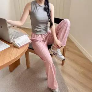 ONM 여성 링클 아이스 일자 와이드 롱 팬츠 쿨링 밴