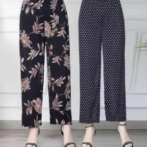 ONM 여름 9부 쿨바지 여성 바지 일바지 잠옷 일바지