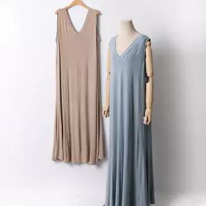 빅사이즈 508 조이브이넥실키원피스 DRAD609