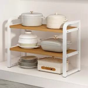 주방 다목적 2단 선반 수납정리 주방용품 공간활용 실용적 미니선반