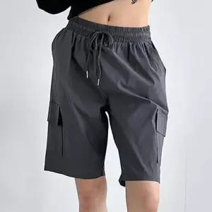 ONM 여름여성바지 아이스 5부 허리밴딩 사이드포켓 카