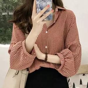 ONM 여성남방 가오리핏 여자 가을 셔츠 체크남방 데일