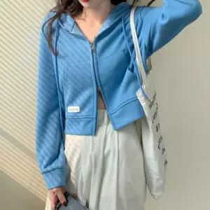 ONM 투지퍼후드 투웨이 봄여름가을 코디 숏 크롭 집업