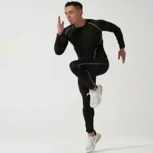 [라일리] Rly 남자레깅스 남자 긴팔 타이즈 헬스복 세트 트레이