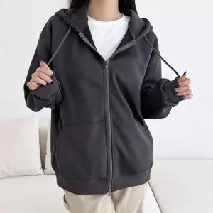 ONM 투웨이 여성 후드집업 오버핏 여자 긴팔 후드 점