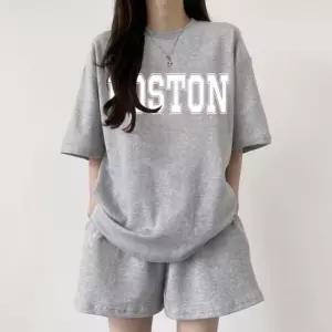 ONM 여성 트레이닝세트 여름 반팔 반바지 밴딩 데일리